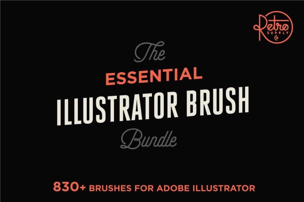  The Essential Illustrator Brush Bundle for Adobe Illustrator