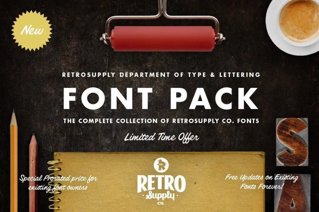 The RetroSupply Complete Font Pack