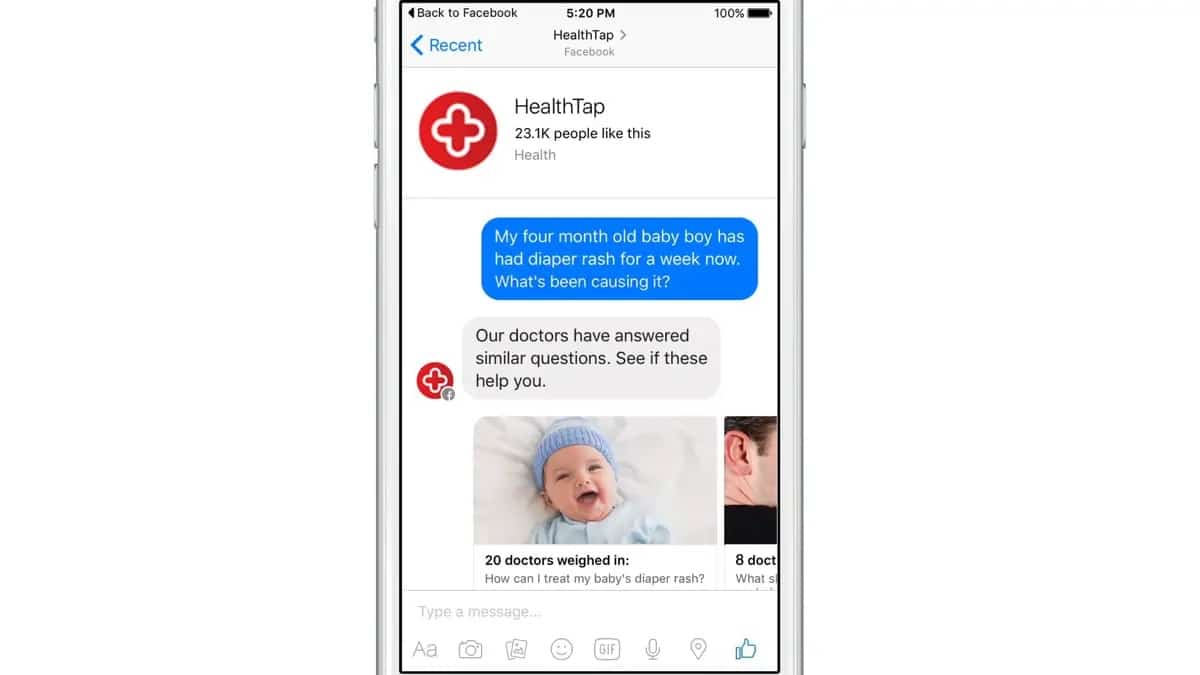 HealthTap chatbot for customer connection