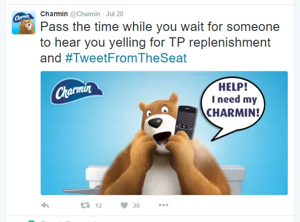 Twitter marketing campaign by Charmin