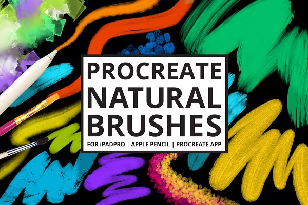 30 Procreate Natural Media Brushes