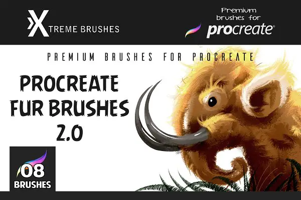 Procreate Fur Brushes 2.0