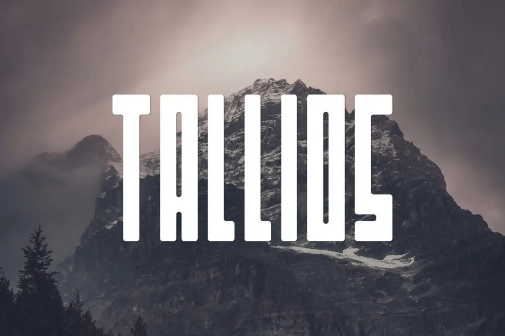 Talios — One of the best condensed fonts