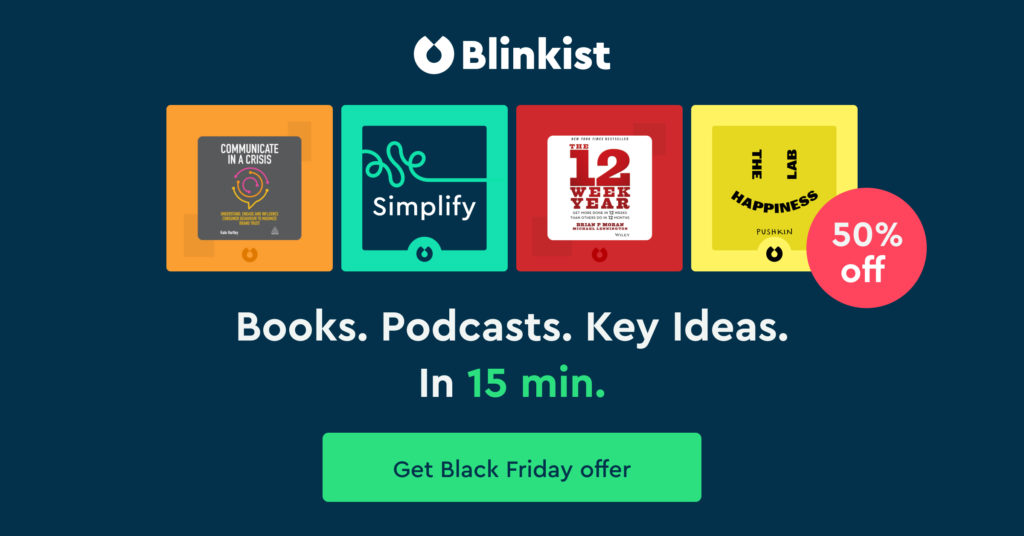 Blinkist Black Friday Deal