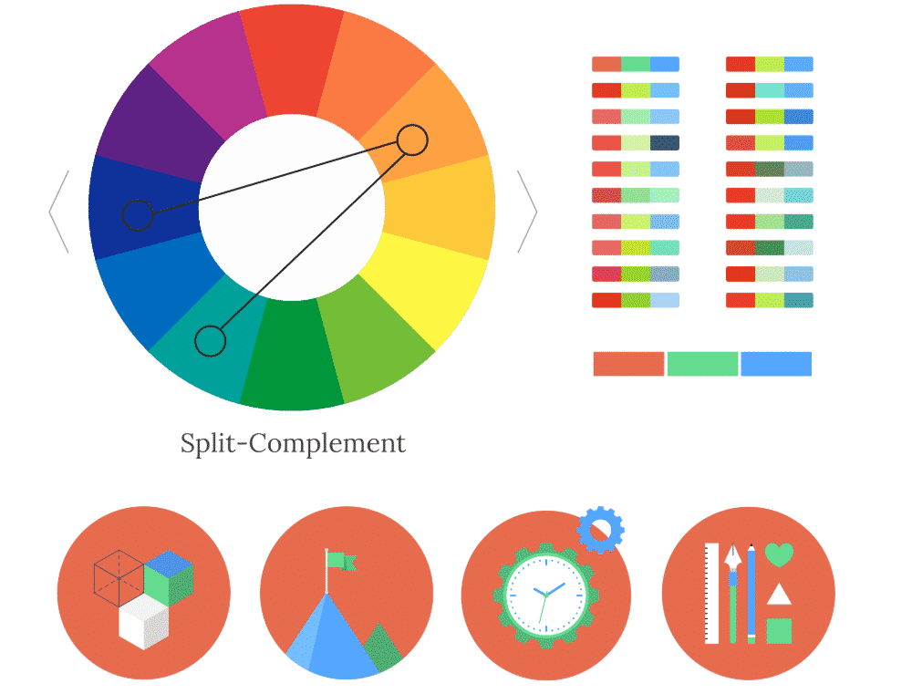 Color Supply split-complement color combination