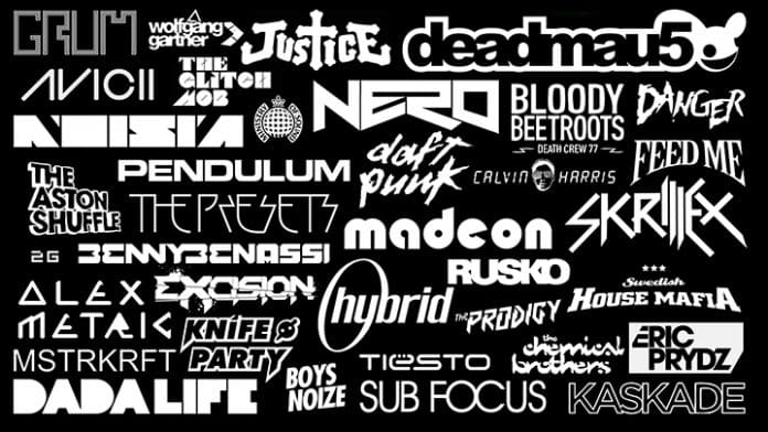 Music artists' logos