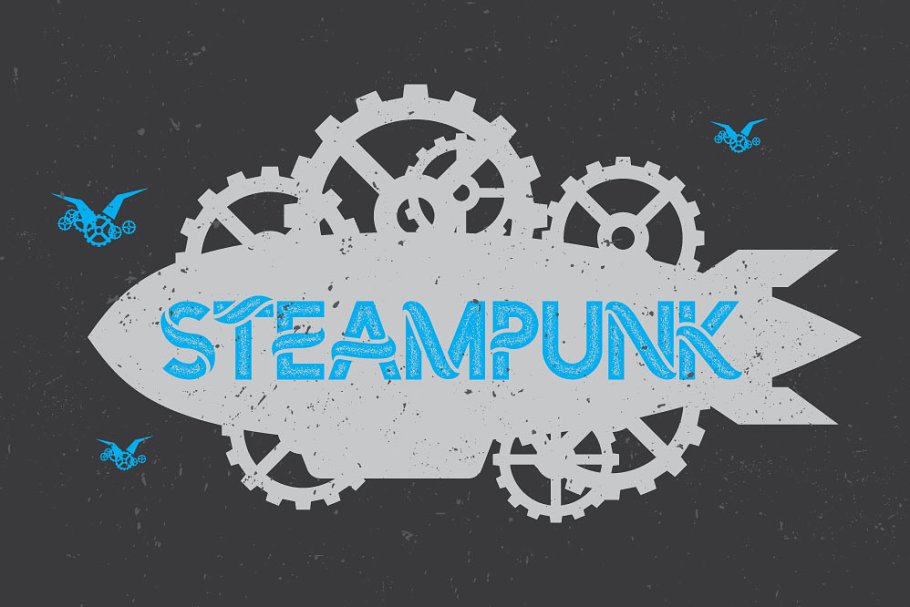 Steampunk Swirl Font