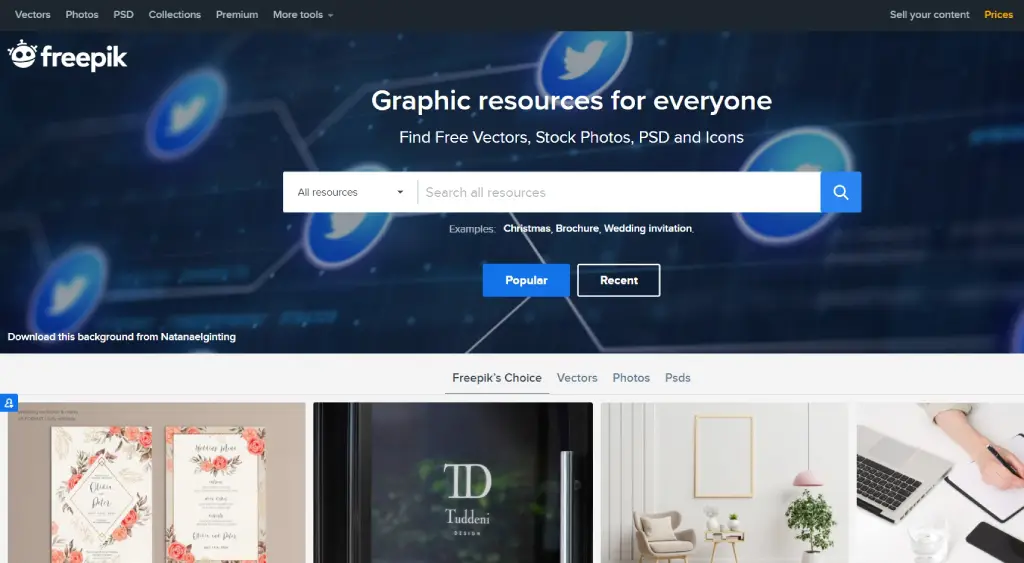 Freepik marketplace for seeling graphic design products