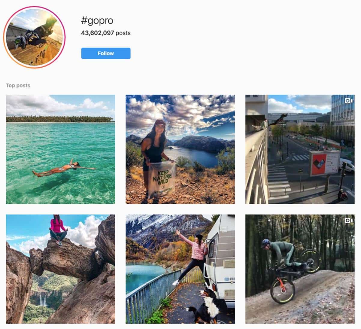 GoPro Instagram account