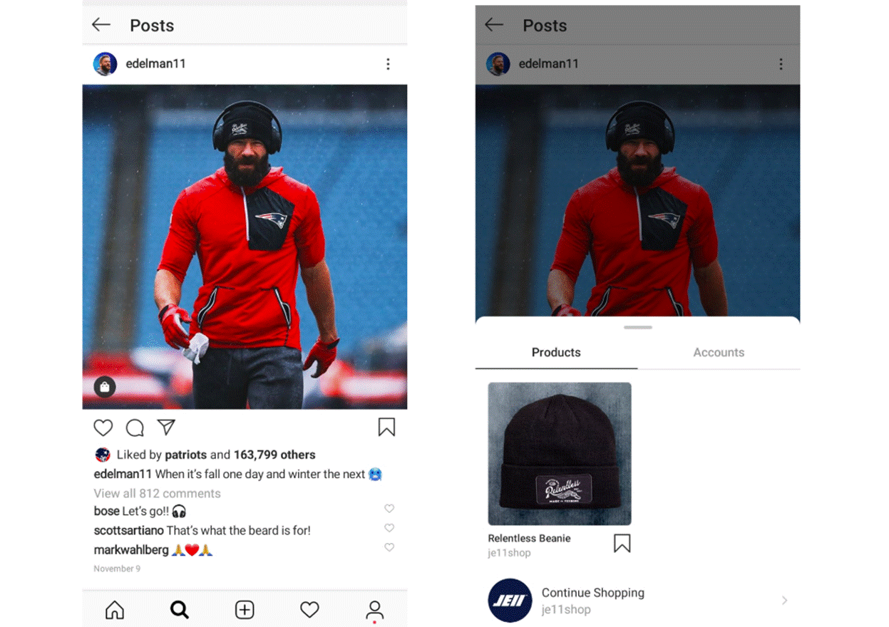 Good promotion of products on Instagram by @edelman11