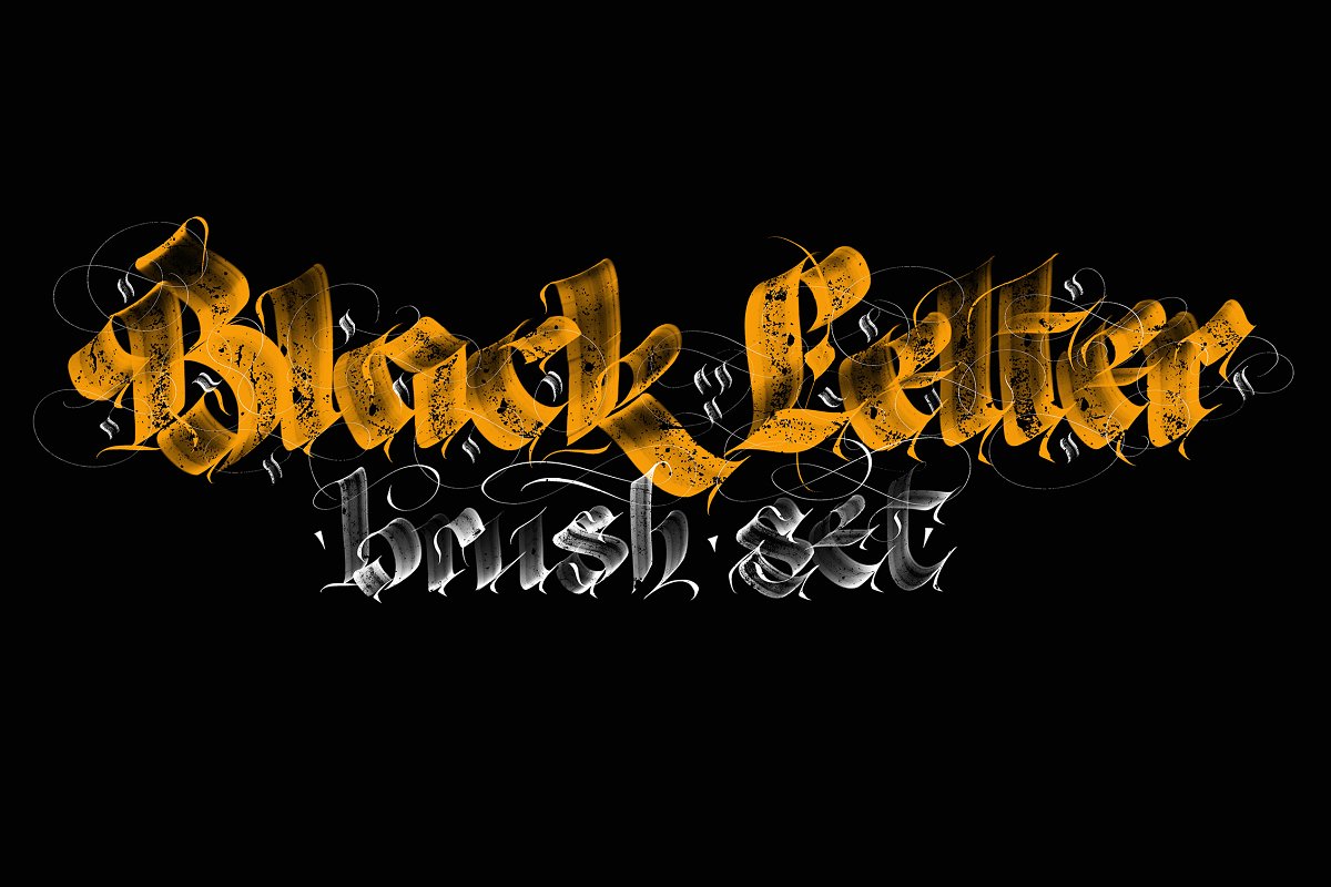 free blackletter brush procreate