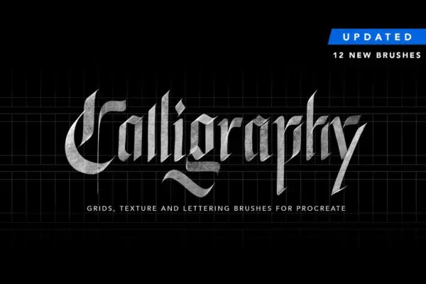 Calligraphy, Grids & more for Procreate