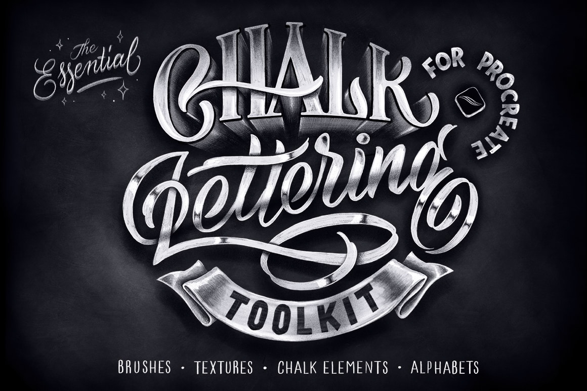 Chalk Lettering Toolkit for Procreate