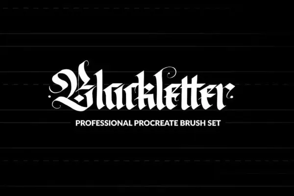 Pro Blackletter Procreate Brushes