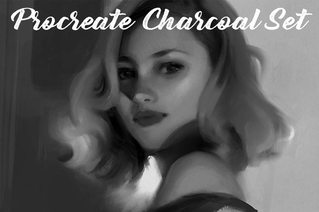 Procreate Charcoal Brush Set and Texture Pack