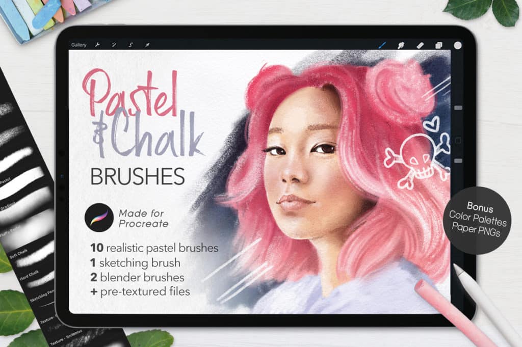 Ultimate Pastel & Chalk Brushes For Procreate.