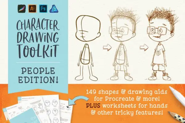 Character Drawing Toolkit – People Edition