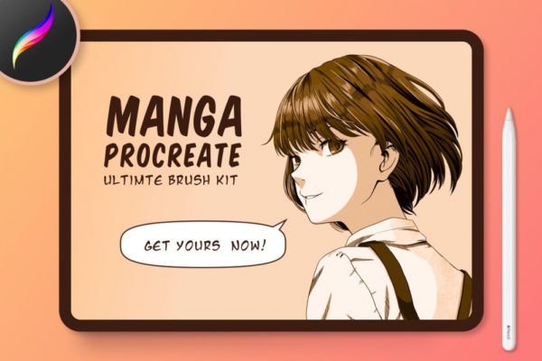 Manga Procreate Brushes & Anime
