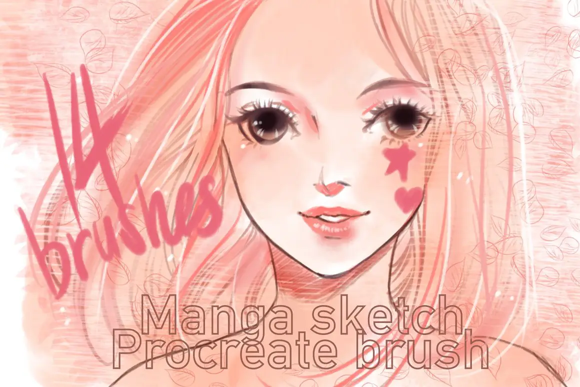 50 Procreate Manga Brushes  Just 495  Instant Download