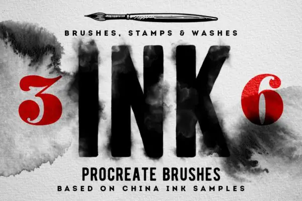 Procreate Ink brushes , set of 36
