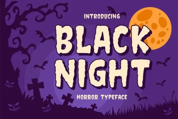 Black Night - Terror Typeface