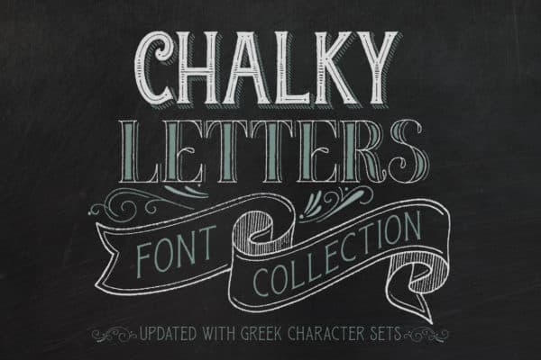 Chalky Letters Font Collection