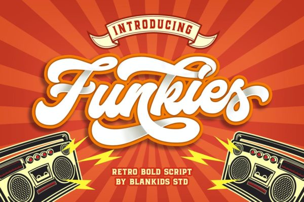 Funkies - A 70s Retro Font