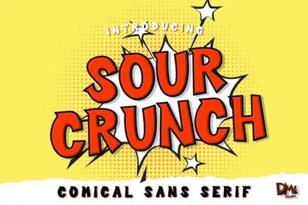 Sour Crunch - Comic Font