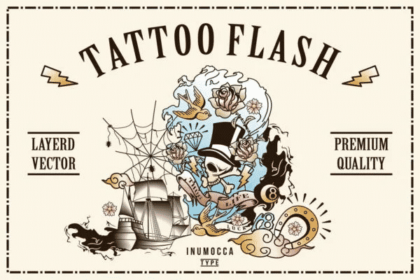 40 Tattoo Flash (Full Colors)