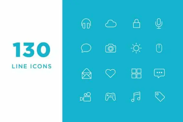 Vector-Line-Icons-and-Font