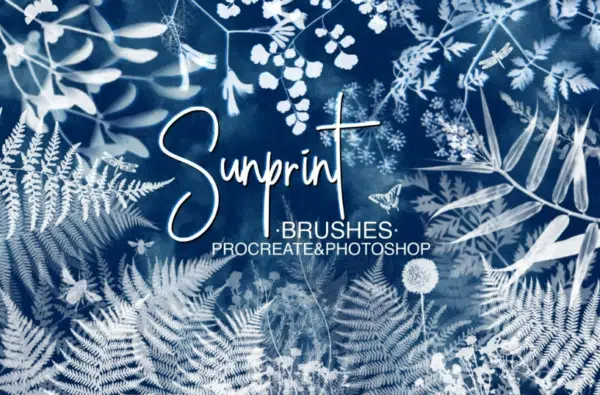 25 Procreate Snowflake Stamps and 25 Dynamic Stamp Brushes