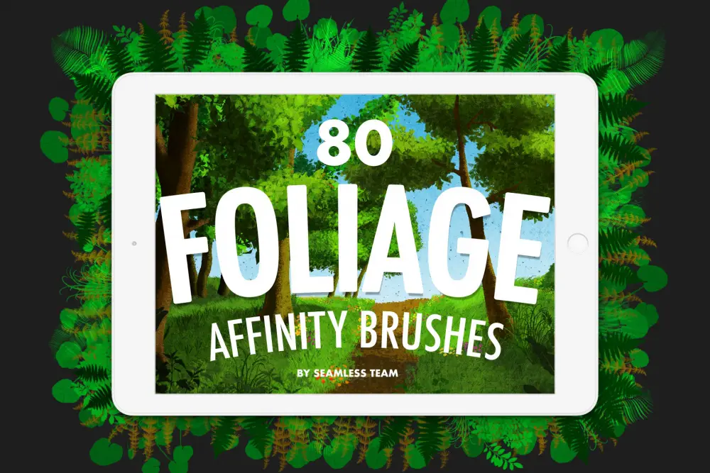 80 Foliage Brushes for Affinity