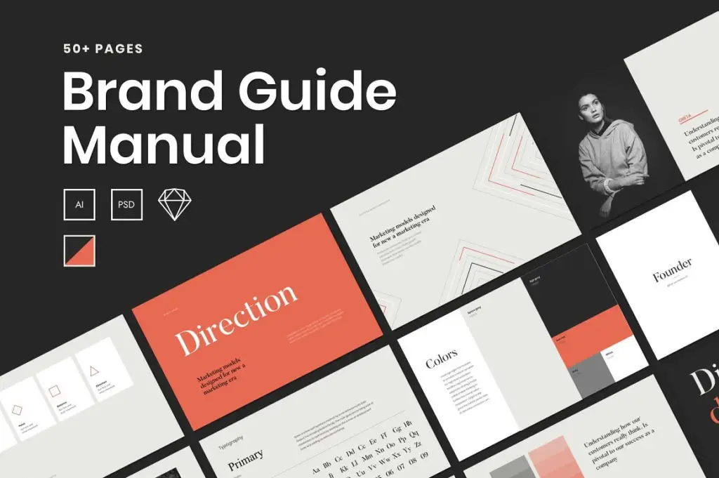 A Brand Guide – Clean Branding Guidelines Book