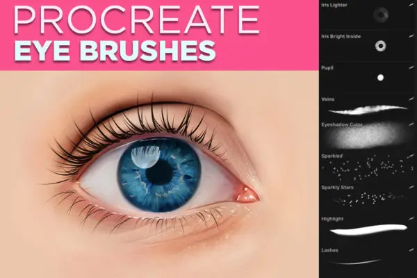 Eye Brushes for Procreate is one of the best procreate eye brushes