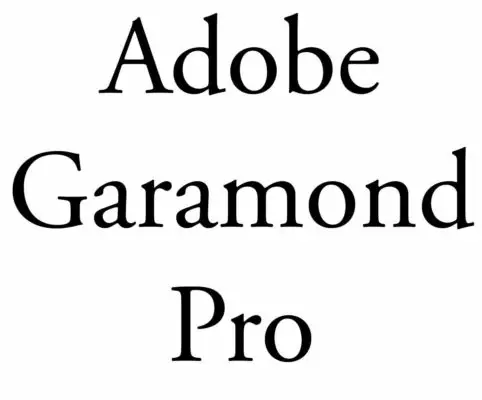 Garamond Pro- Professional Fonts for graphic design