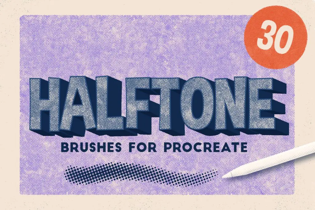 Halftone Brushes for Procreate