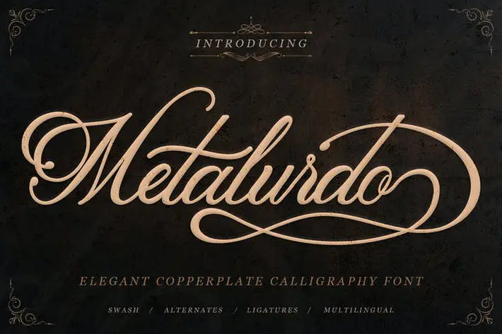 Metalurdo - Elegant Calligraphy Font