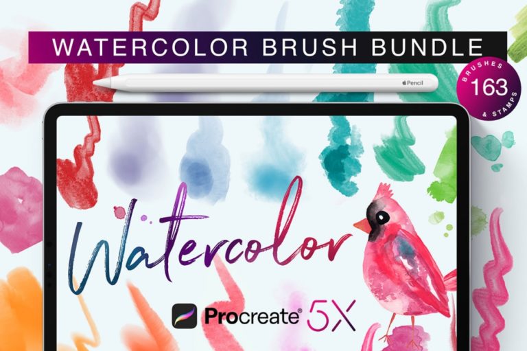 watercolor procreate brush