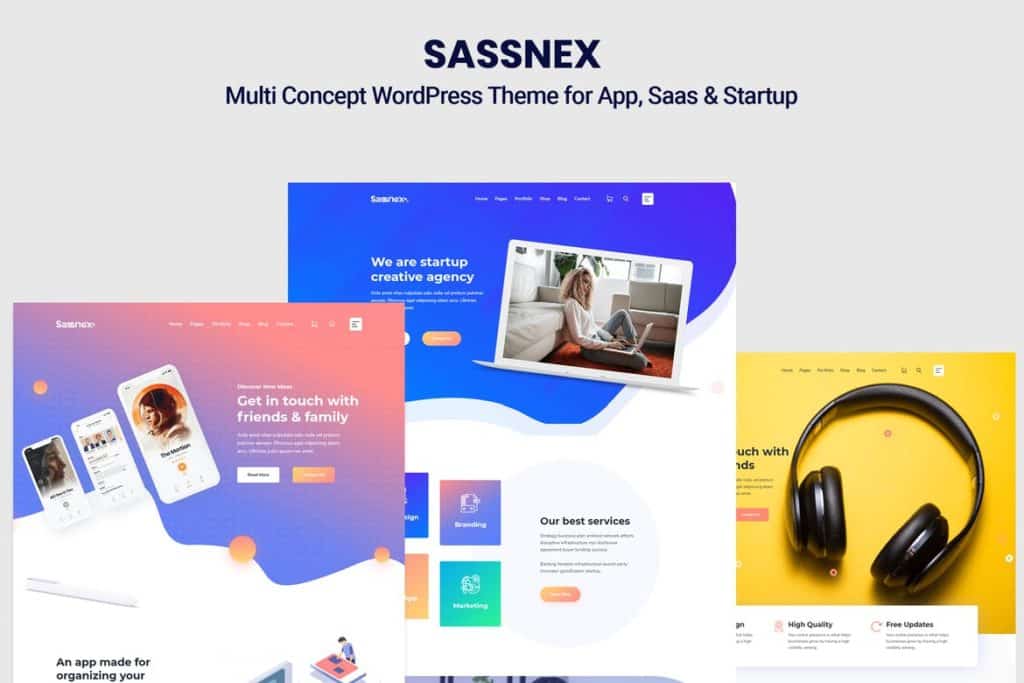 Sassnex - WordPress Theme for App, Saas & Startup