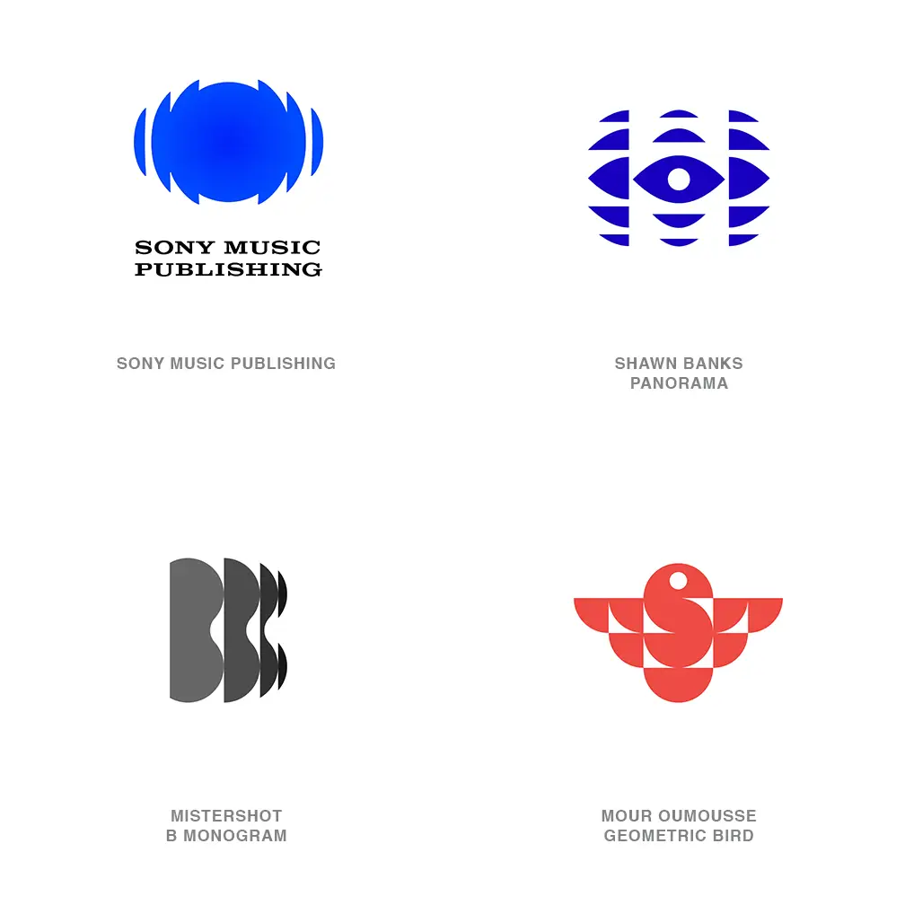 Spliced Logo Design Trend 2021