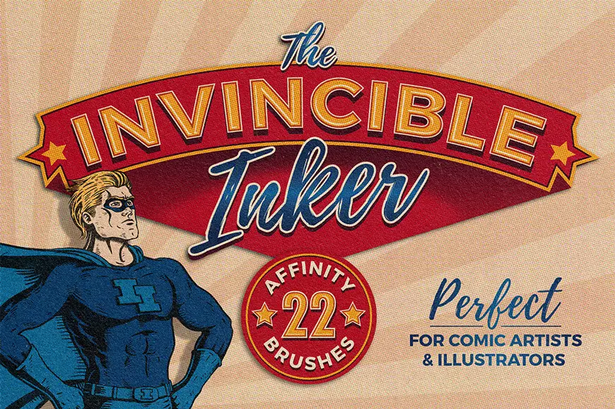 The Invincible Inker – 22 Affinity Inking Brushes