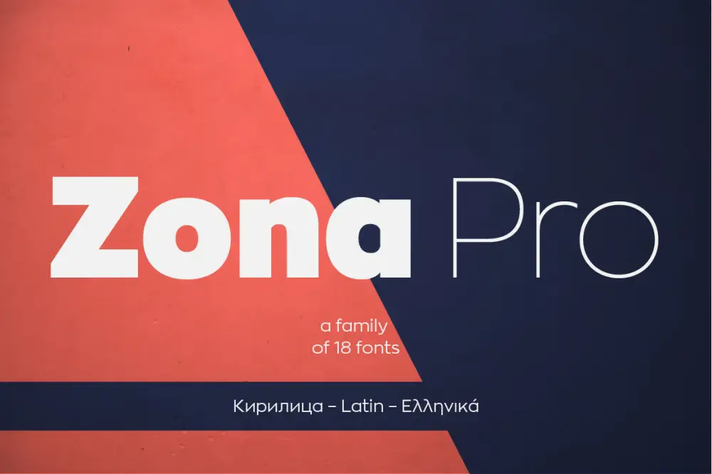 Zona Pro Typeface