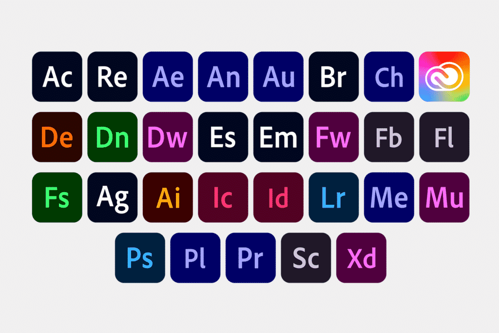 Adobe Creative Cloud Icons