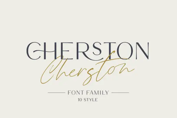 Cherston Wedding Invitation Font