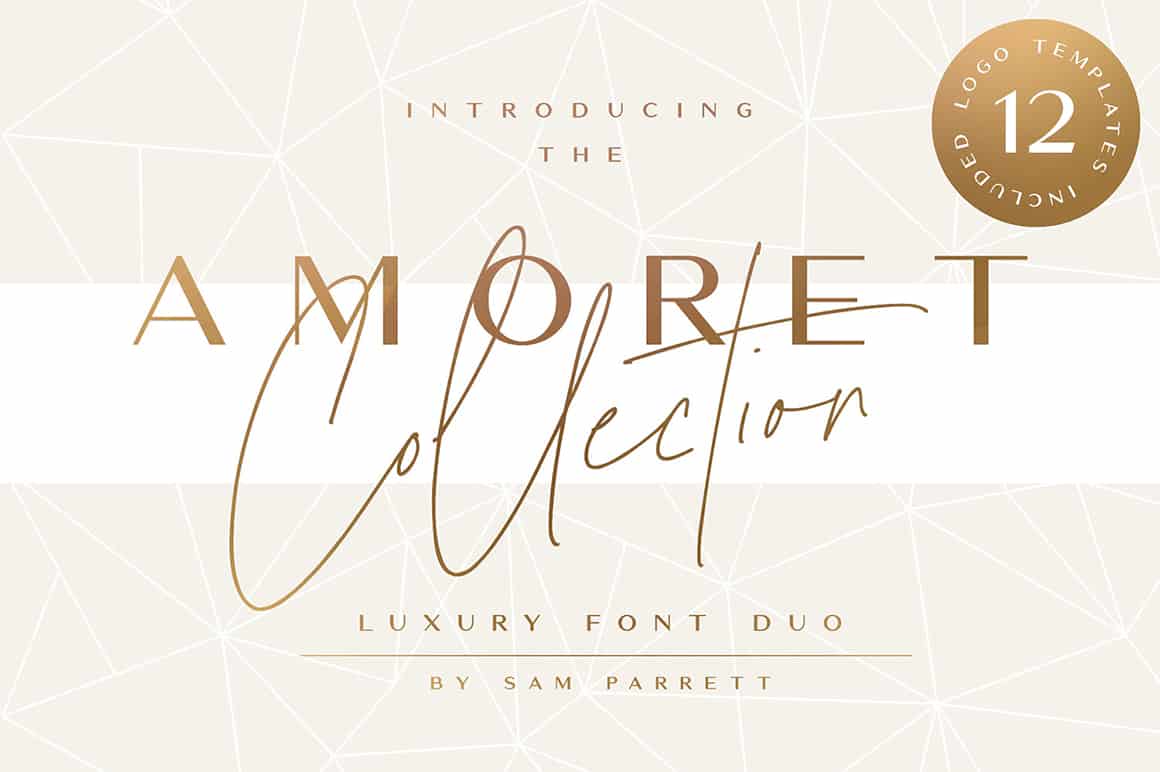 The Amoret Collection Wedding Invitation Fonts