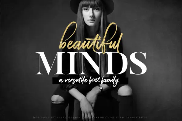 Beautiful Minds – A Versatile Font Family Wedding Invitation Font