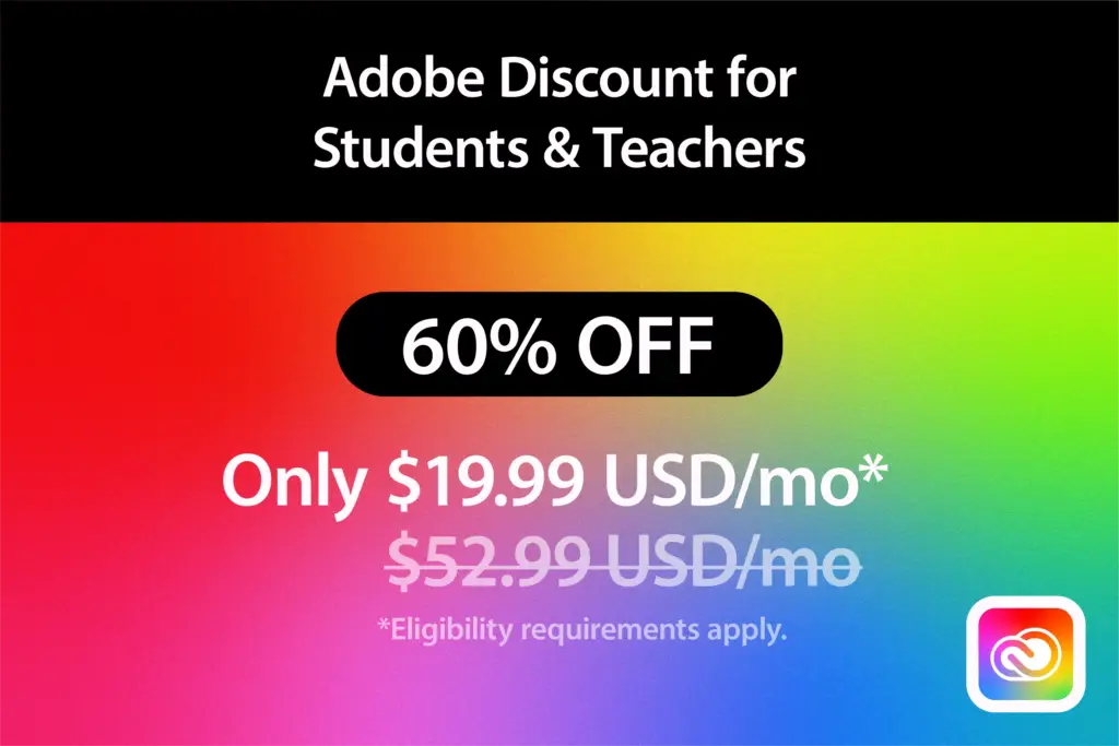 Adobe Discount for Students and Teachers-Best Adobe Creative Cloud deals