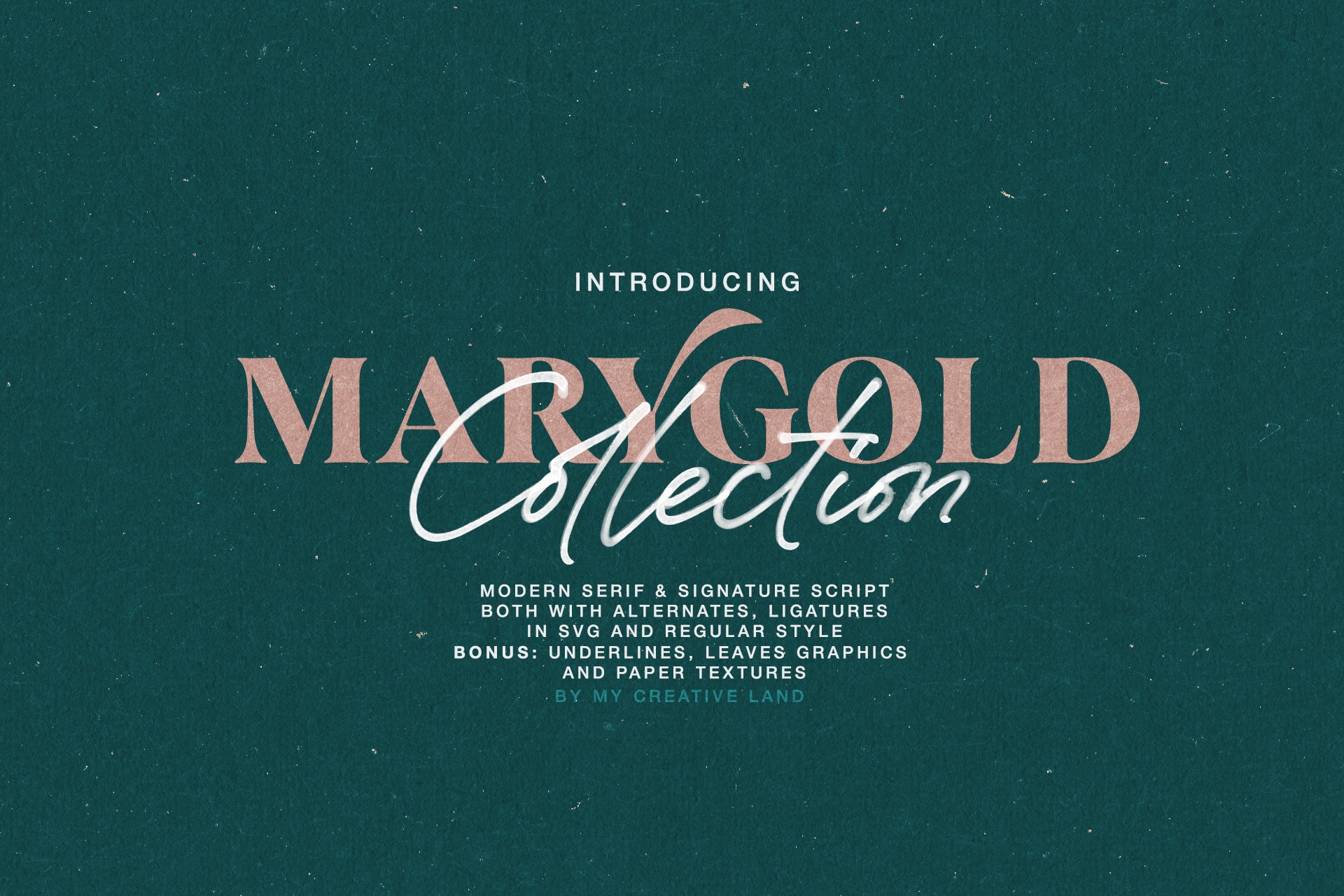 Marygold Font Duo Collection Wedding Invitation Font