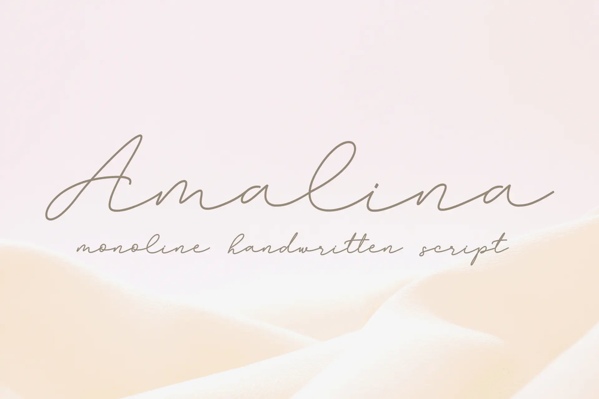 Amalina Monoline Handwritten Font wedding invitation font