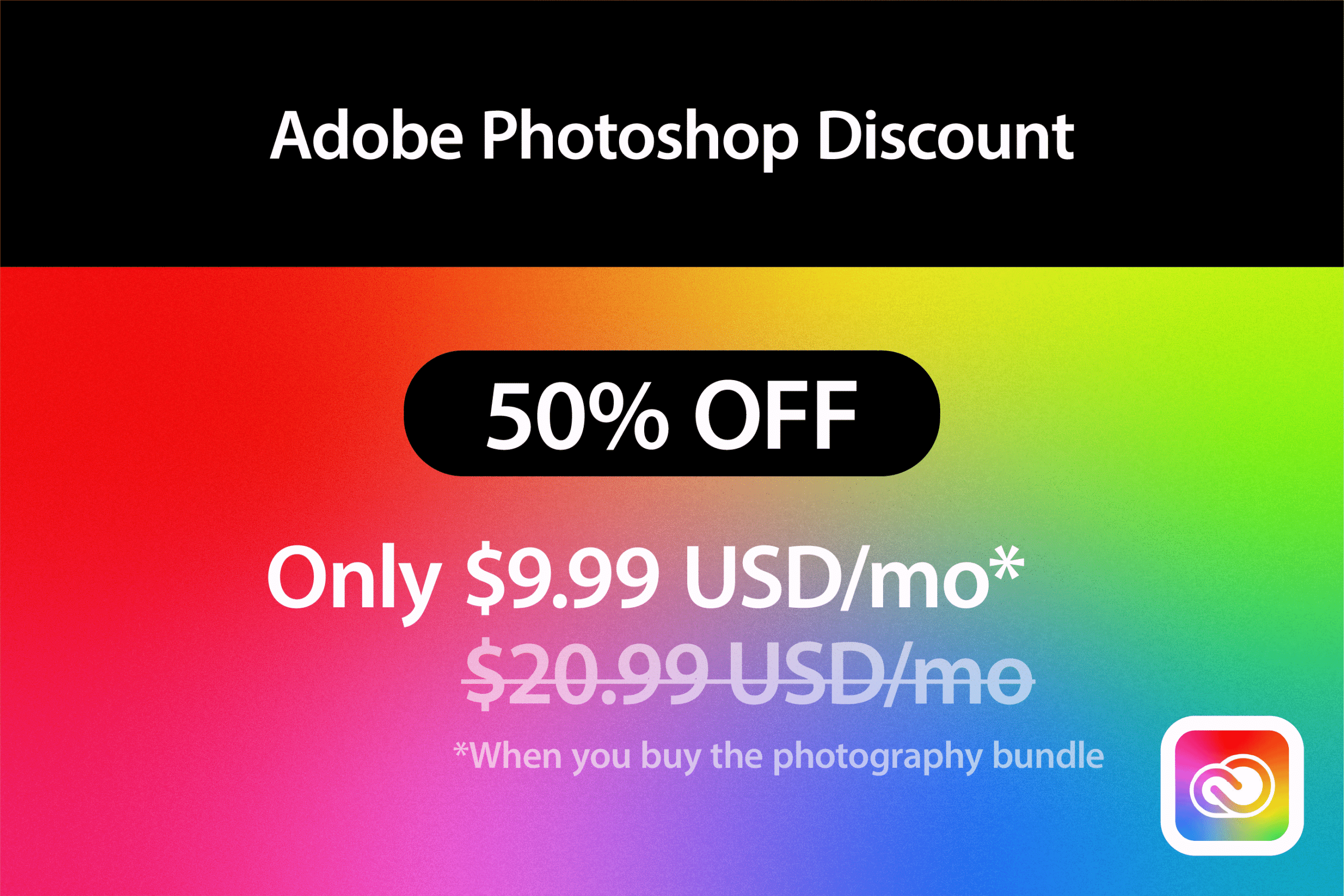 adobe photoshop discounts